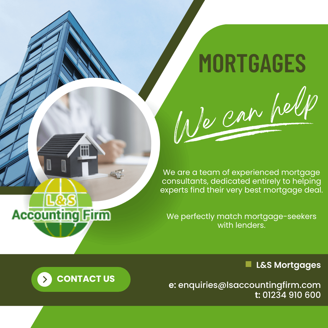 Advert 5: A picture of a sky scraper and a house. Advertising mortgage services on a poster.